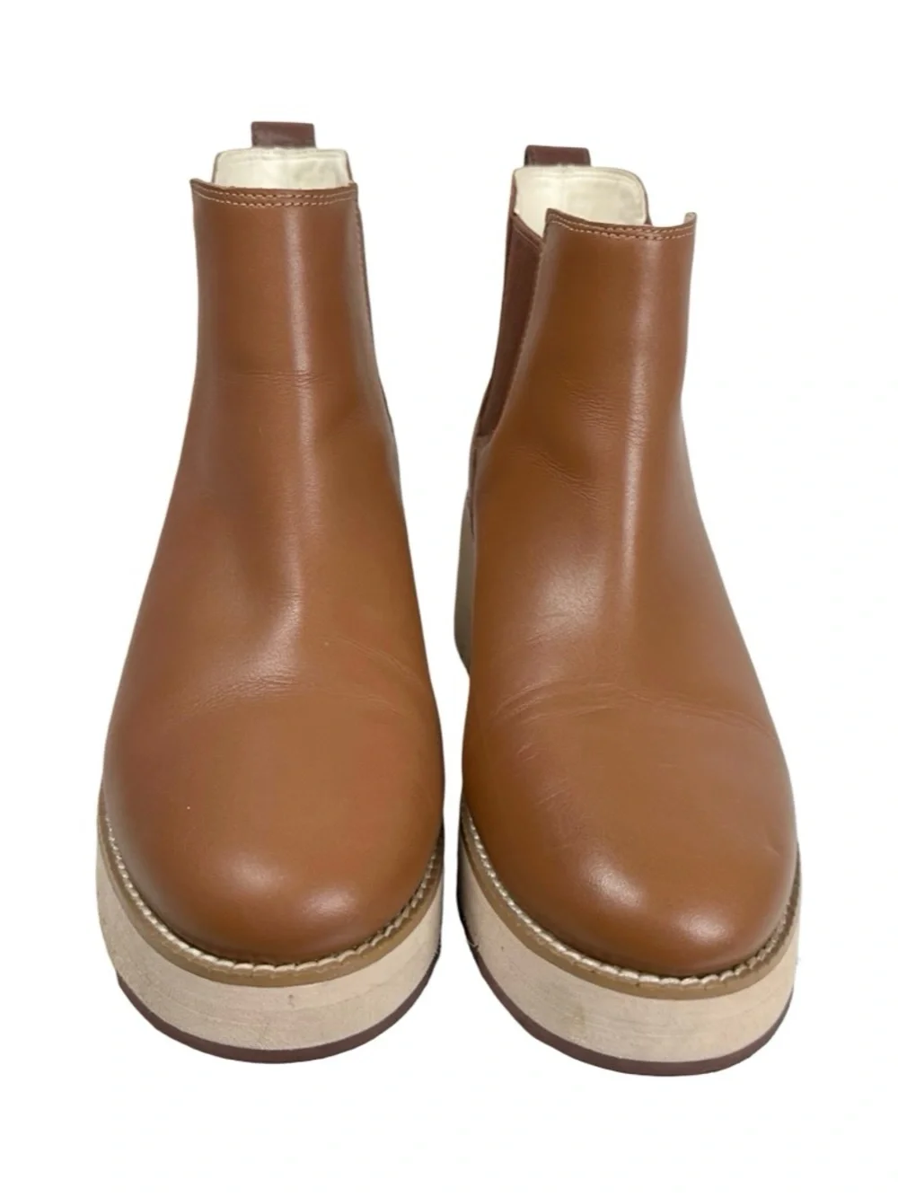 Cole Haan Zerogrand City Wedge Boot Waterproof Brown Leather Women’s Size 7B